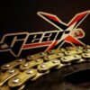 GearX X Ring Chain2 GearX X Ring Racing Motorcycle Chain (Gold)