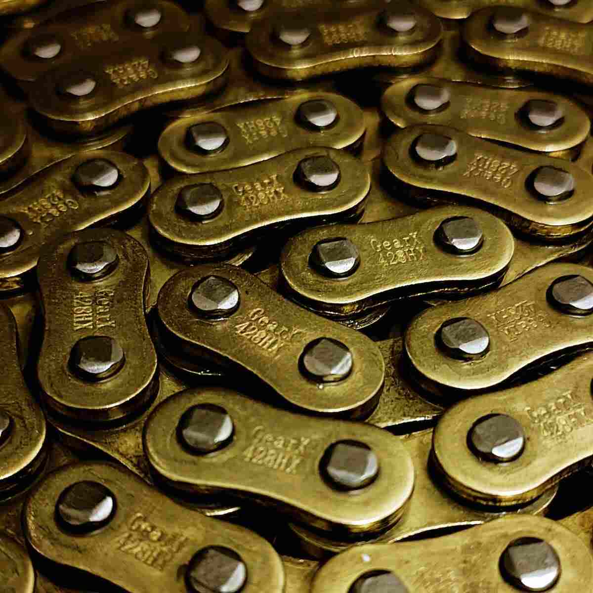 RK Super HD X Ring Motorcycle Bike Derive Chain Alloy Steal 520 ZXW X 110  Gold