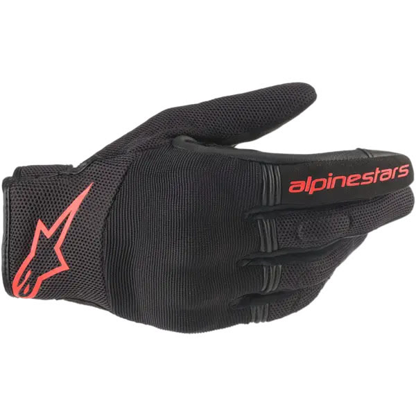 Alpinestars Copper Gloves- Black Red Fluo | GearX Bangladesh