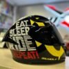 BILMOLA Eat Sleep Ride Repeat BILMOLA - Eat Sleep Ride Repeat (Built in Black Visor)