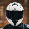X Helmet -X2 Snow White (Free Smoke Visor & Spoiler) - Image 3