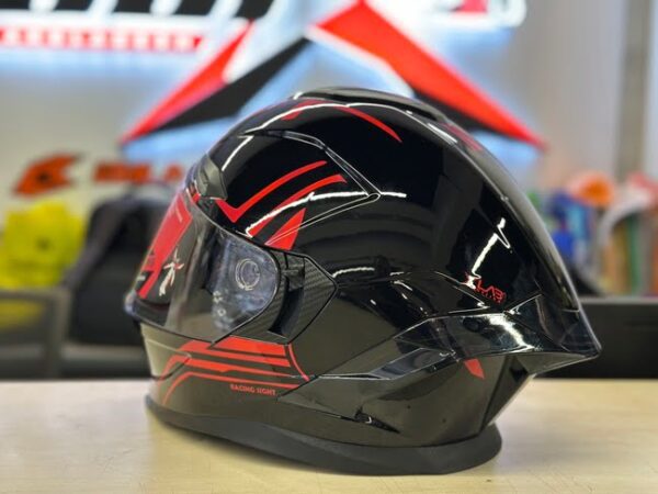 X Helmet R1SV - Blazing Red (Free Black Visor) - Image 2