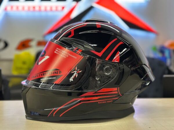 X Helmet R1SV - Blazing Red (Free Black Visor) - Image 3