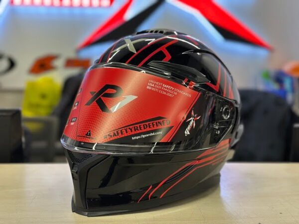 X Helmet R1SV - Blazing Red (Free Black Visor)