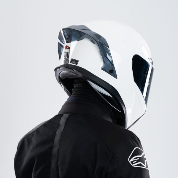 X Helmet R1SV - Shiny White (Free Black Visor)