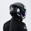X Helmet R1SV - Abstract Blue (Clear & Black Visor Included)