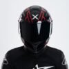 X Helmet R1SV - Blazing Red (Clear & Black Visor Included)