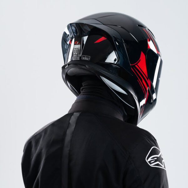 X Helmet R1SV - Blazing Red (Free Black Visor) - Image 2