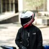 R1SV Supersonic White 4 X Helmet R1SV - SuperSonic White (Clear & Black Visor Included)