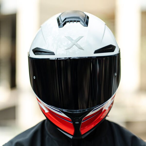 X Helmet R1SV - SuperSonic White (Clear & Black Visor Included) - Image 4