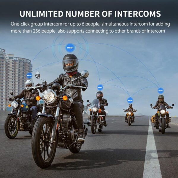 Freedconn FX Plus Bluetooth Intercom (Mesh|Sony Speaker|16 Riders) - Image 5