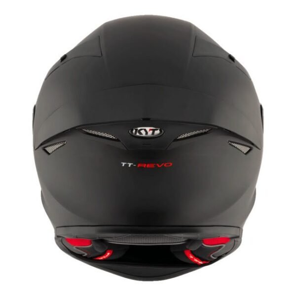 KYT TT Revo -  Matt Black (Free Smoke Visor & Spoiler Extension)