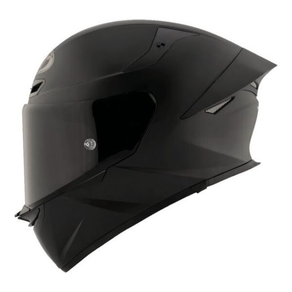 KYT TT Revo -  Matt Black (Free Smoke Visor & Spoiler Extension)