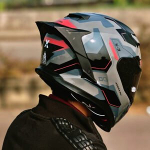 GearX X3- Graphite Inferno (ARMOR Shell| HEXAFORM Padding| Dual Jetstream Ventilation)