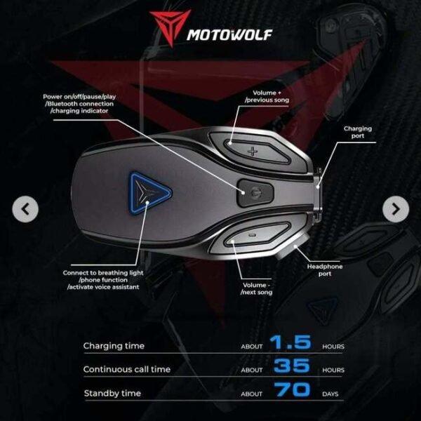 Motowolf BH1 Bluetooth Headset