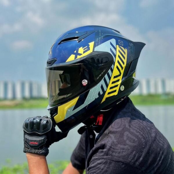 GearX X3- Corsa Gold Glow (ARMOR Shell| HEXAFORM Padding| Dual Jetstream Ventilation)